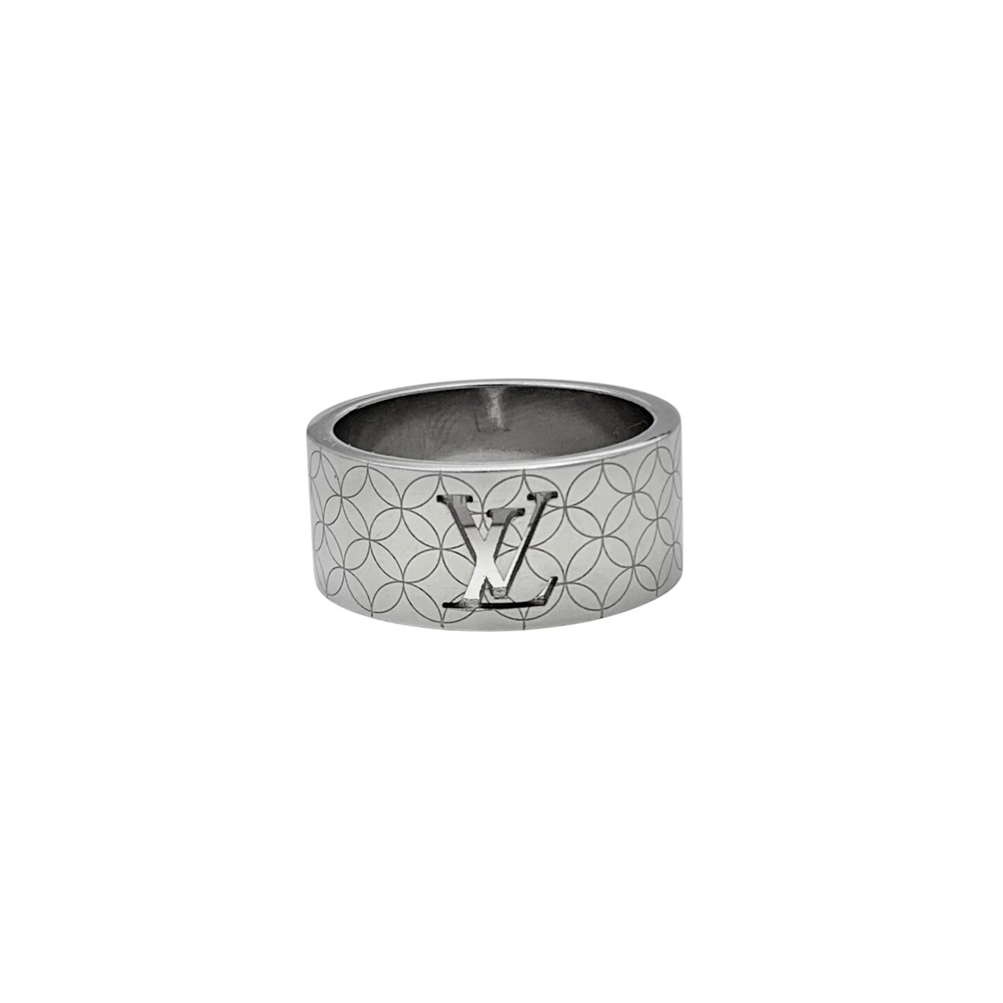 VUITTON ヴィトン 指輪 シャンゼリゼ M65456 シルバー 銀 S メンズ リング 【中古】|BrandJewelry マリクルーズ