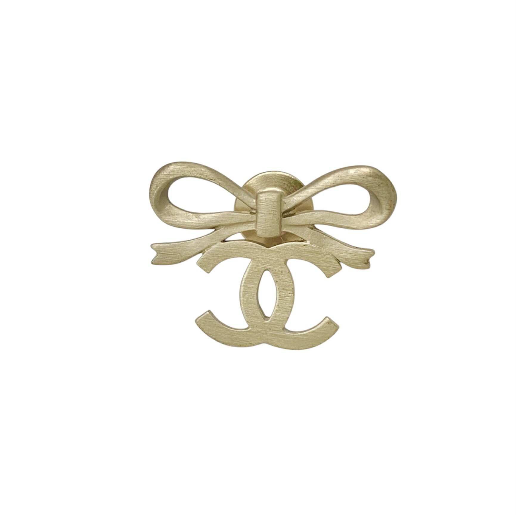 CHANEL シャネル ブローチ 05A ココマーク ピン リボン ゴールド 金 ロゴ 箱付 【中古】|BrandJewelry マリクルーズ