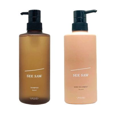 【アップデート】ルベル 　SEE/SAW　シーソー ヘア ＆ スキャルプ シャンプー T タイト 500ml + トリートメント 500ml　セット