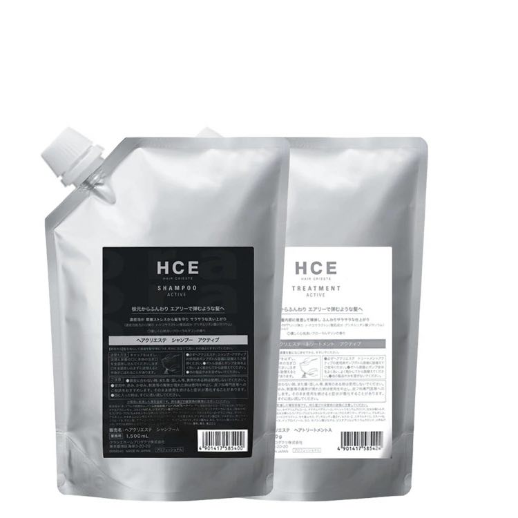 【送料無料】クラシエ ヘアクリエステ シャンプー アクティブ 1500ml +トリートメント アクティブ 1500g