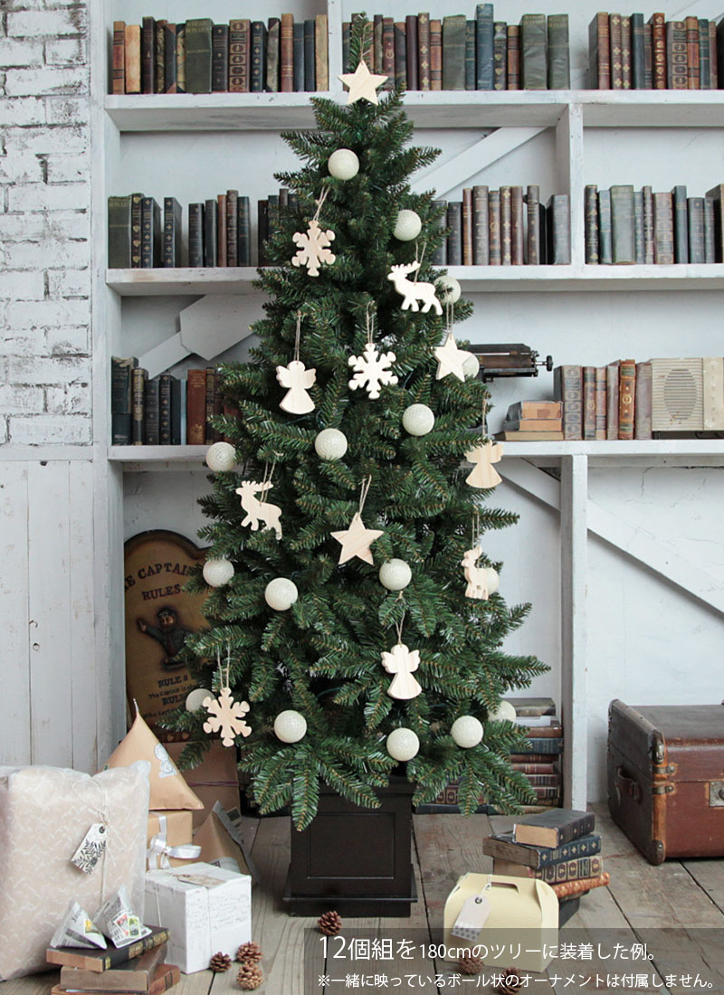 楽天市場 木製 オーナメント セット クリスマスツリー クリスマス 椚 Marie Anne