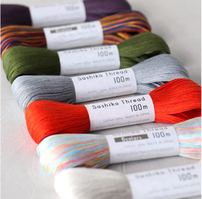 【楽天市場】オリムパス刺し子糸Thread 100m 6colors 伝統 模様刺し 手芸 ふきん 初級者 手作り ハンドメイド 新色 ...