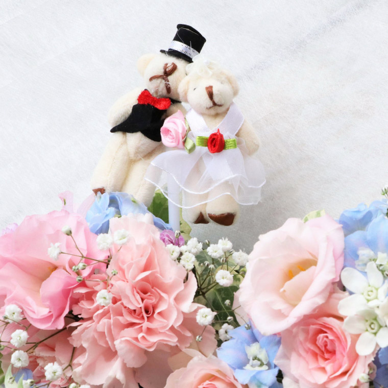 あす楽16時まで 結婚祝い 花 ギフト プレゼント リース 生花 アレンジメント Congratulation 電報 結婚式 ぬいぐるみ おしゃれ 花束 祝電 人気 かわいい お祝い アレンジ 花ギフト フラワーギフト ウエディング ブライダル 誕生日 女性 ハート 飾り付け 即日発送