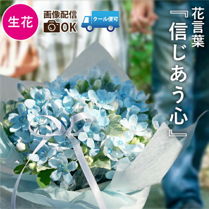 【7日前予約品】 結婚祝い 花 おしゃれ 結婚記念日 プレゼント 妻 『 ブルースター の アレンジメント フラワー 』 アレンジ 青い花 結婚式 電報 新築祝い 引っ越し 友人 快気祝い 生花 誕生日プレゼント 女友達 女性 誕生日 母親 義母 20代 30代 50代 60代 お祝い画像