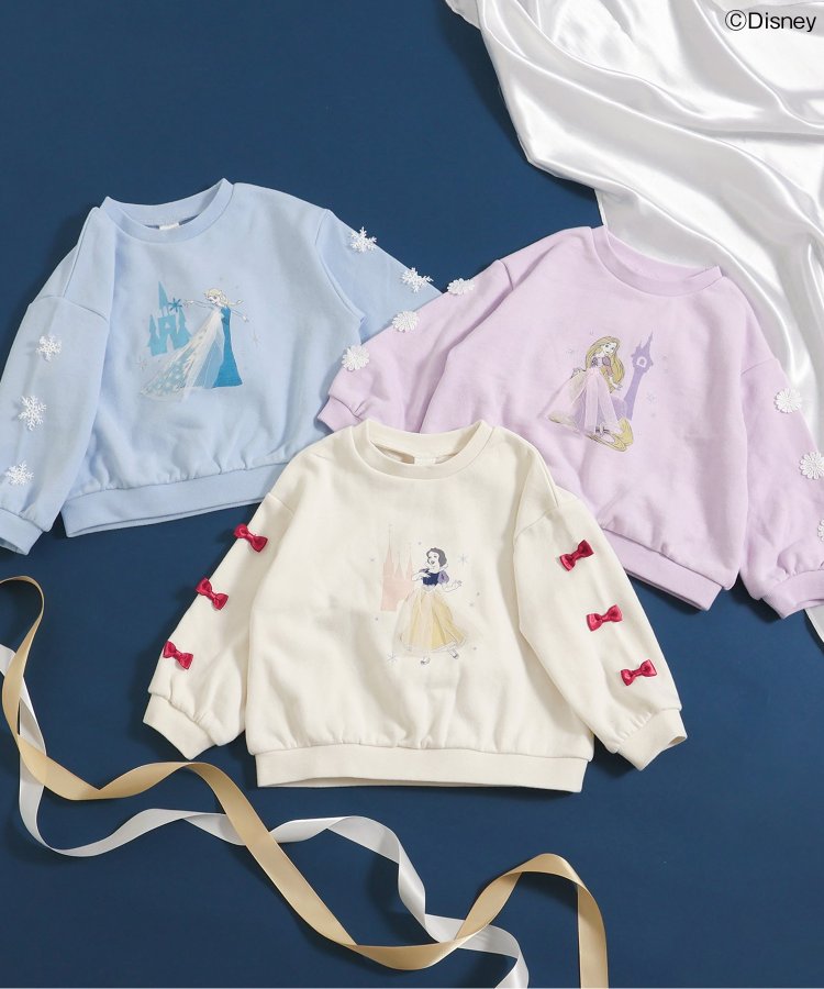 ☆20％OFF☆ apres les coursディズニープリンセス・FROZEN/トレーナーV411824_24秋冬 アプレレクールアナ雪 アナと雪の女王 白雪姫 塔の上のラプンツェル画像