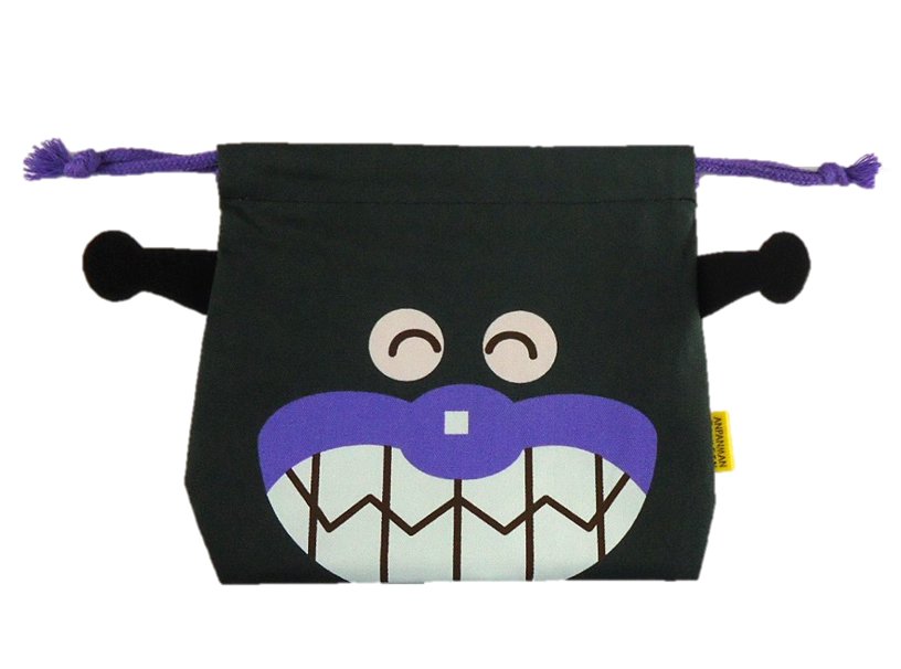 伊藤産業 フェイス巾着【ばいきんまん】ANP-800(それいけ！アンパンマン)画像