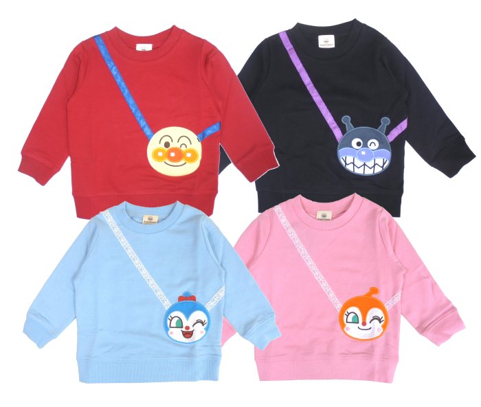バンダイ ☆それいけ！アンパンマン☆ポシェット風スウェットシャツ EA3626_25秋冬画像