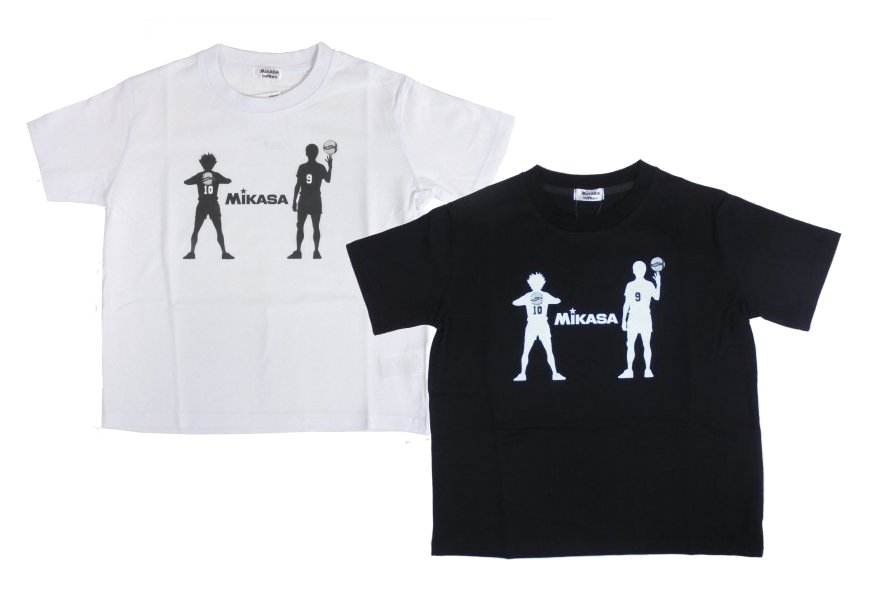 ナカタ ミカサ×ハイキュー 烏野シルエット柄Tシャツ SL8889_25夏画像