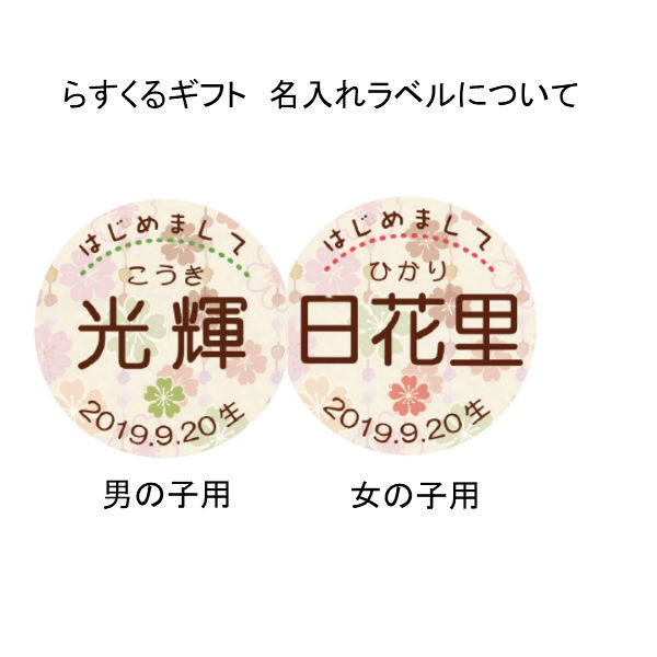 楽天市場 内祝いギフト 送料無料 名入れギフトらすくる 名入れ 男の子用 出産内祝 内祝い お返し 返礼 送料込み 赤ちゃんとママの店マリモ