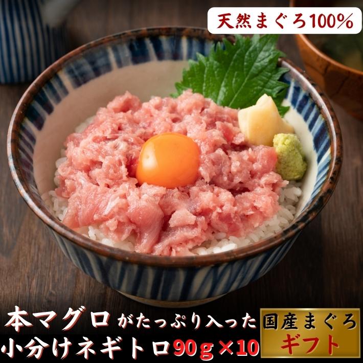 本マグロがたっぷり入ったネギトロ 天然鮪 小分け （90g×10パック） 大トロ 中トロ 父の日 お中元 御中元 誕生日 プレゼント 高級 贈答 ギフト 海鮮 お取り寄せ お取り寄せグルメ 送料無料 最強配送
