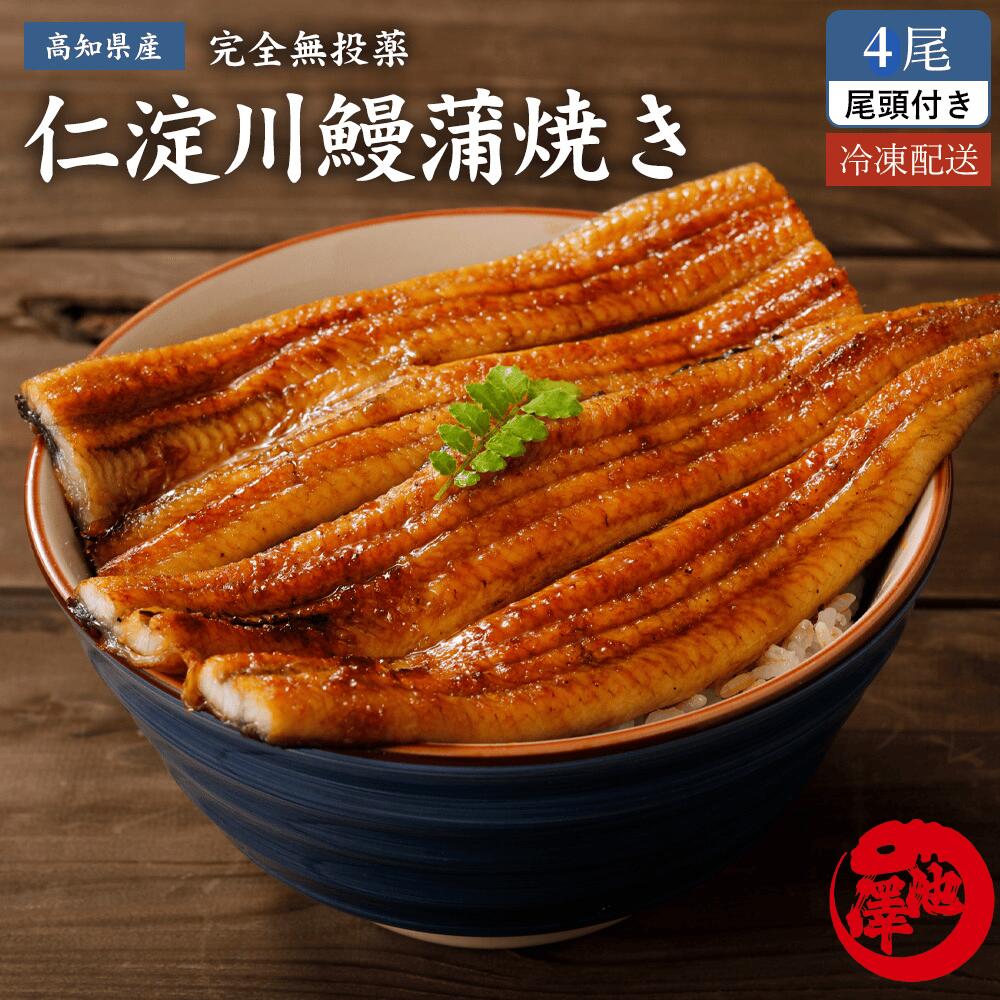 御中元 ギフト 国産うなぎ蒲焼き 仁淀川の伏流水で育てた鰻 無投薬 高知県産 4本入り お中元 土用の丑の日 誕生日 プレゼント お祝い 贈答用 お取り寄せグルメ 送料無料|土佐カツオとうなぎ通販 池澤鮮魚