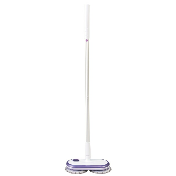 くるくるツインモップViola(ヴィオラ)電動簡単スイッチコンパクトスリム自立式綺麗床網戸フローリング畳楽コードレス水拭き乾拭き2段階便利使い捨てシート繰り返し回転モップクリーナースティックハンディ充電式送料無料あす楽