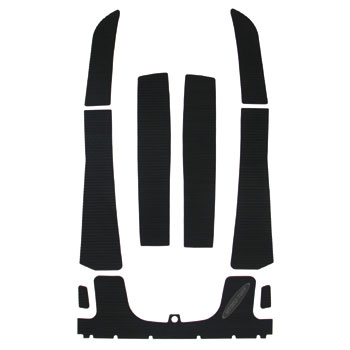 HYDRO-TURF デッキマットキット（テープ付き） KAW ST/STS/750STX/900STX(-98) ブラック 9ピース ※海外取り寄せ（納期：通常2～4週間） ※代金引換・後払い決済 不可 ※キャンセル不可