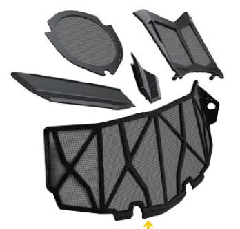 ski-doo/スキードゥ PREFILTER GRILL KIT プレフィルターグリルキット REV-XM, REV-XS