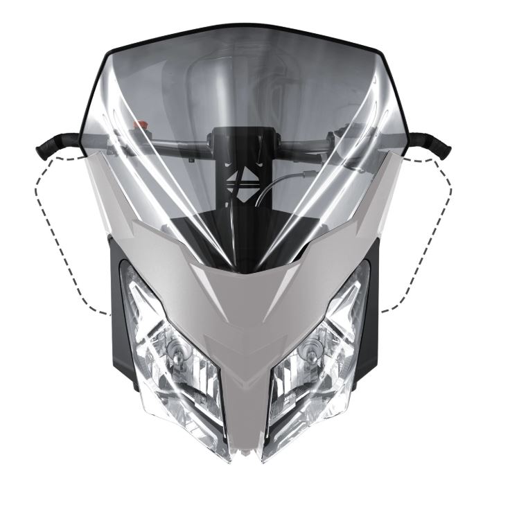 ski-doo/スキードゥ HIGH WINDSHIELD REV-XM, REV-XS