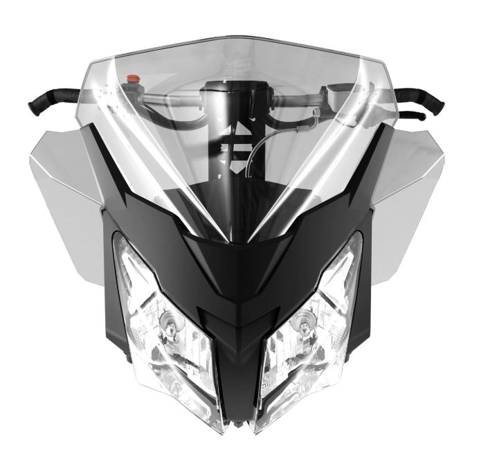 ski-doo/スキードゥ MEDIUM INJECTED WINDSHIELD AND SIDE DEFLECTOR KIT REV-XM, REV-XS