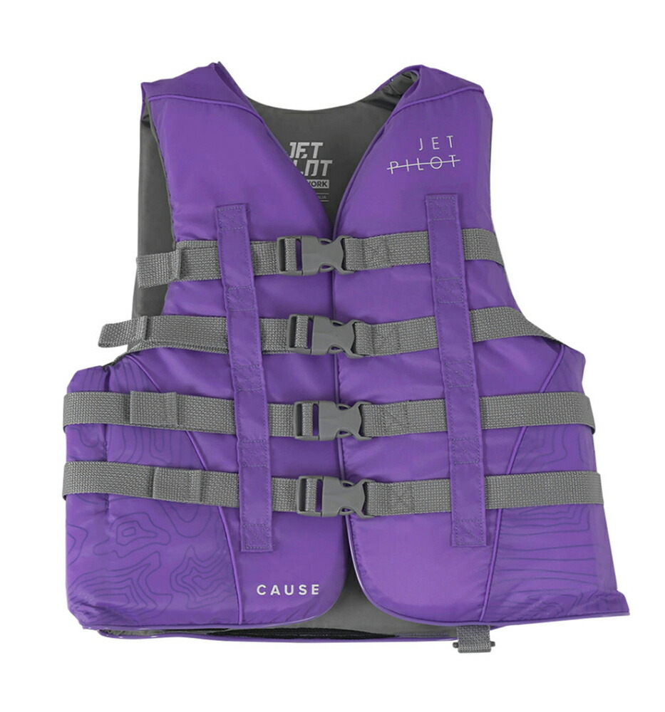 JETPILOT(ジェットパイロット) レディース ライフジャケット (PURPLE) *CAUSE F/E LADIES NYLON CGA VEST JCI予備検査承認 #JA23227CGA *セール品*キャンセル・返品 不可|Marine Days