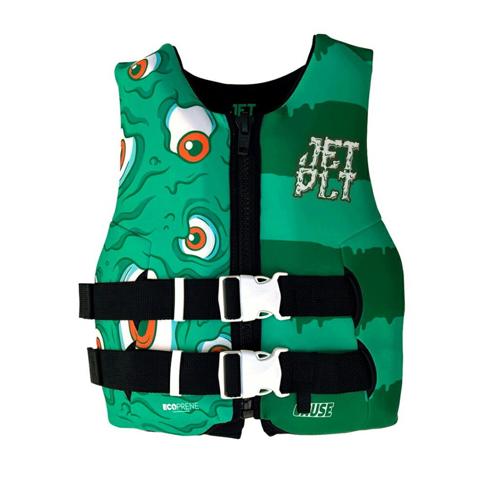 JETPILOT（ジェットパイロット）JCI予備検合格型 キッズ ネオCGAベスト（GREEN）ユース 用 ライフジャケット*BOYS CAUSE CGA NEO VEST ＃ja24211b-cga-green