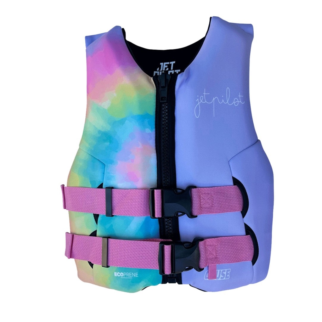 JETPILOT（ジェットパイロット）JCI予備検合格型 キッズ ネオCGAベスト（TIEDYE）ユース 用 ライフジャケット＃JA24211G-CGA