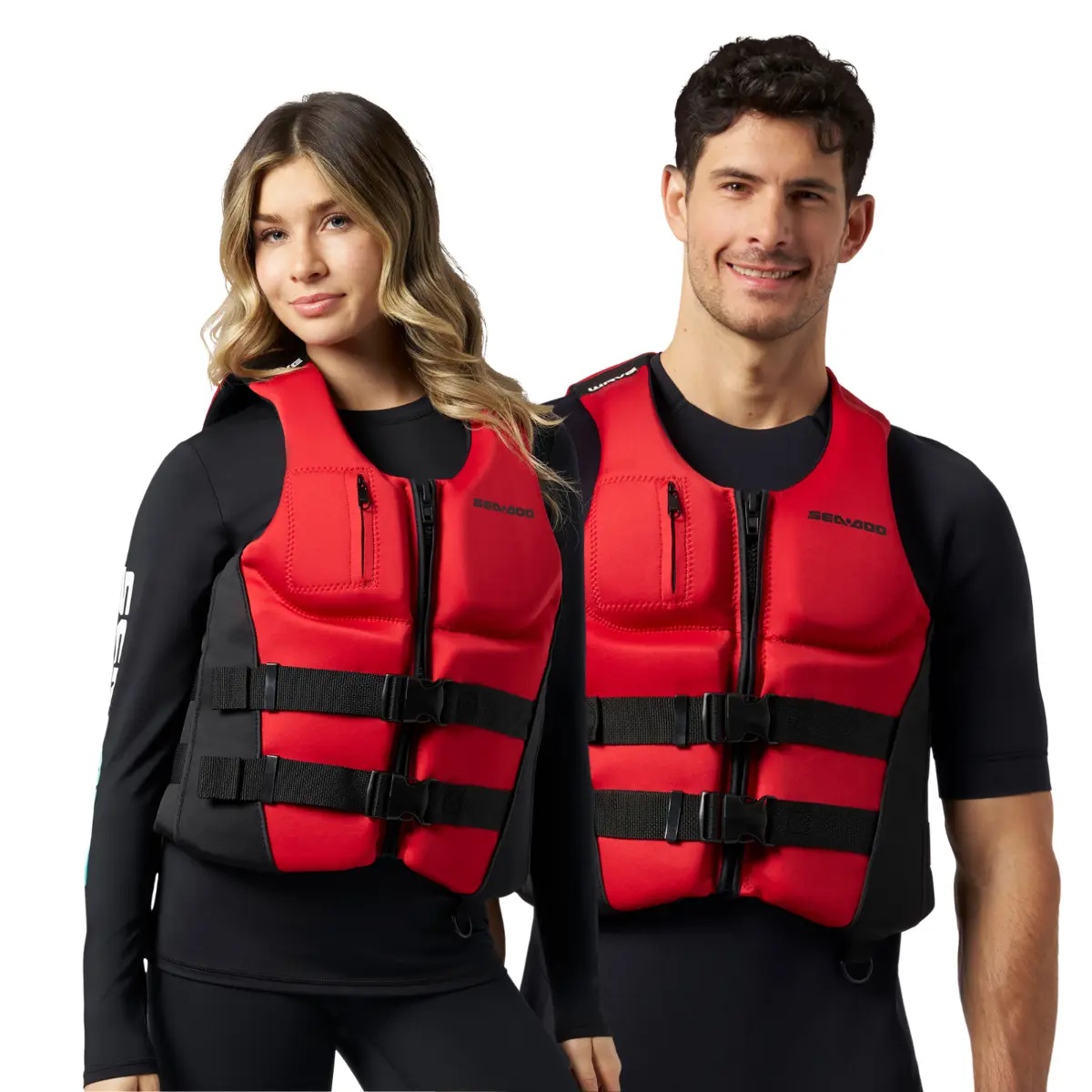 SEA-DOO（シードゥ）生存期間上衣  ネオプレン（ユニ一発やる）Wave PFD（赤いこと）＃287037 *JCI御墨付き型（PWC）