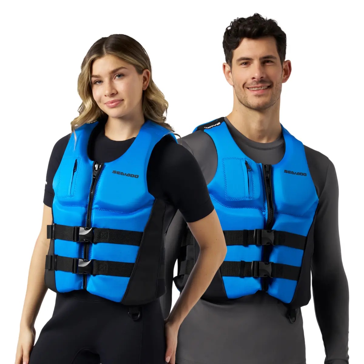 SEA-DOO（シードゥ）生存期間上衣  ネオプレン（ユニ一発やる）Wave PFD（青色）＃287037 *JCI御墨付き型（PWC）