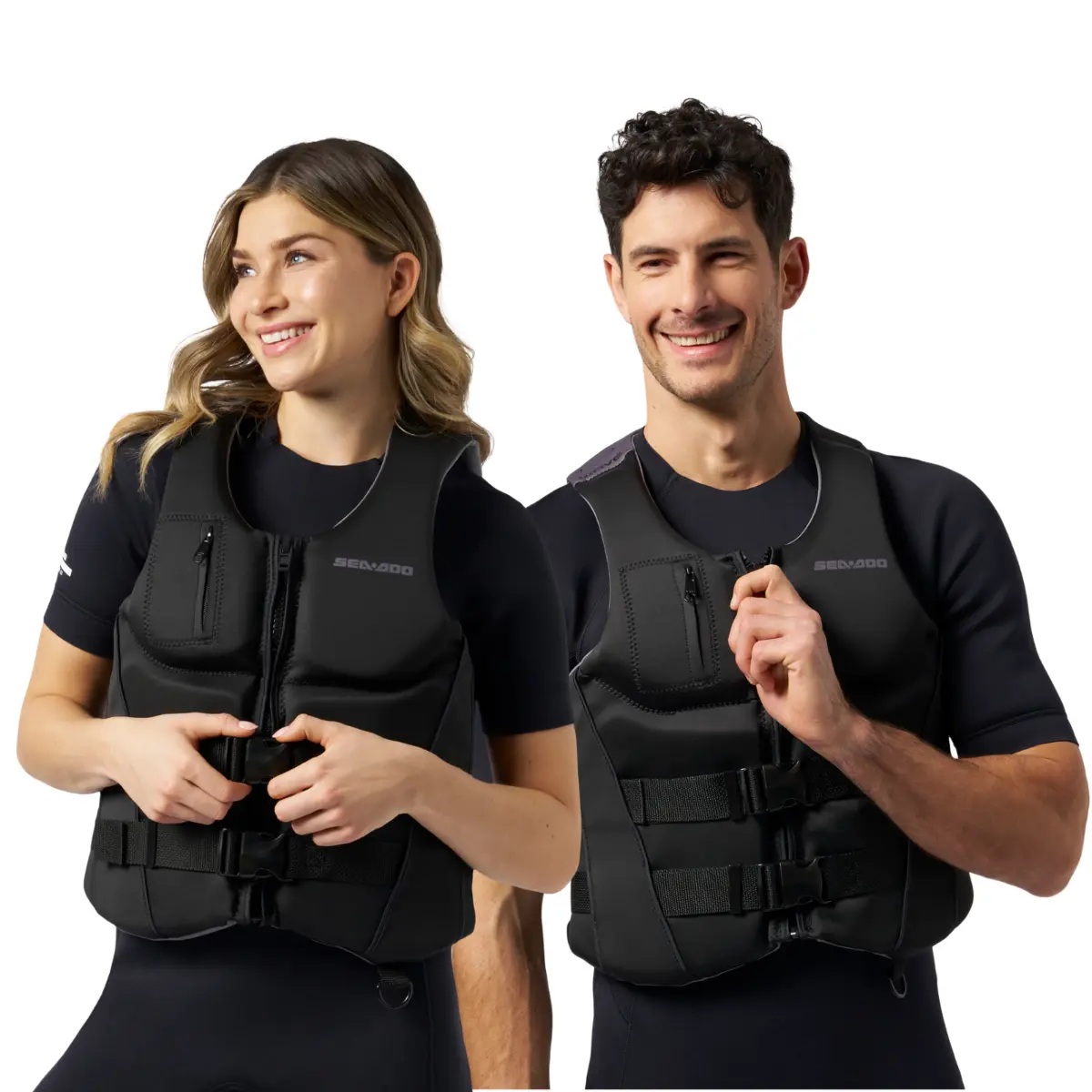 SEA-DOO（シードゥ）生存期間上衣  ネオプレン（ユニ一発やる）Wave PFD（黒いこと）＃287037 *JCI御墨付き型（PWC）