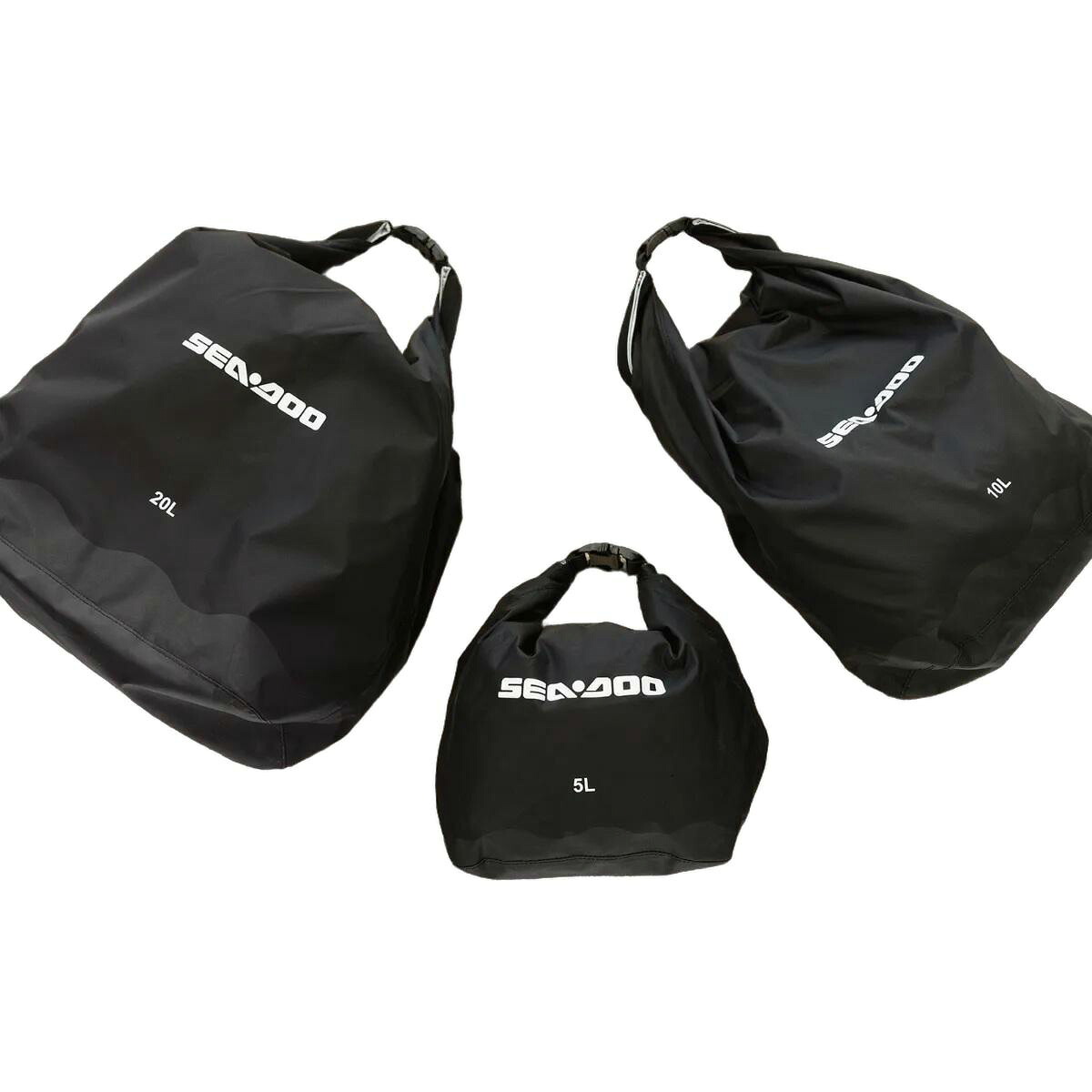 SEA-DOO（シードゥ） 雨合羽ロールトップバッグ 3個書き割り（5L-10L-20L） ＃295101448