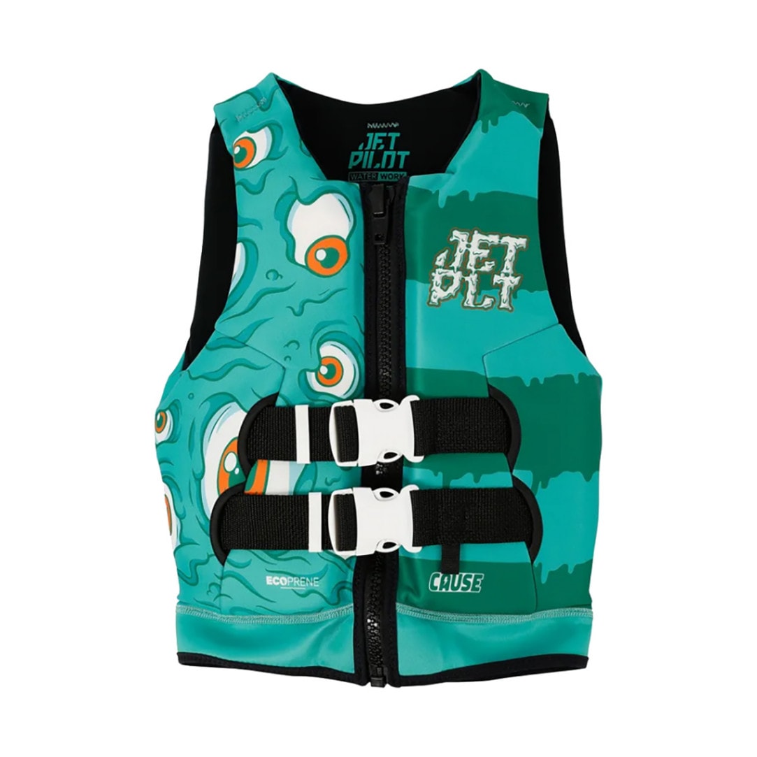 JETPILOT（ジェットパイロット）キッズ ネオベスト（グリーン）ユース 用 ライフジャケット *水遊び *プール ＃JA24211B