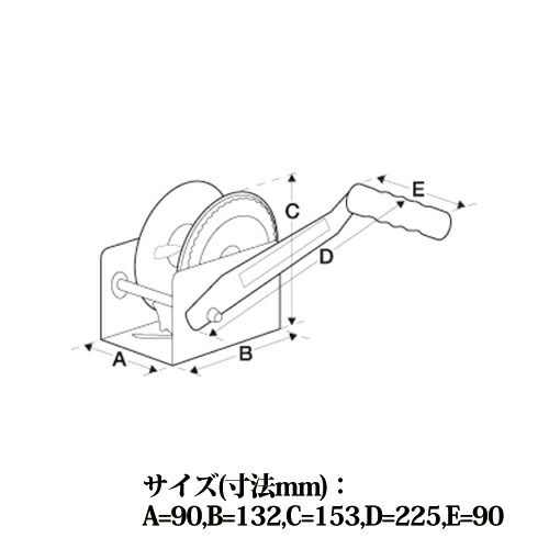 FULTONハンドウィンチ牽引最大負荷580kg