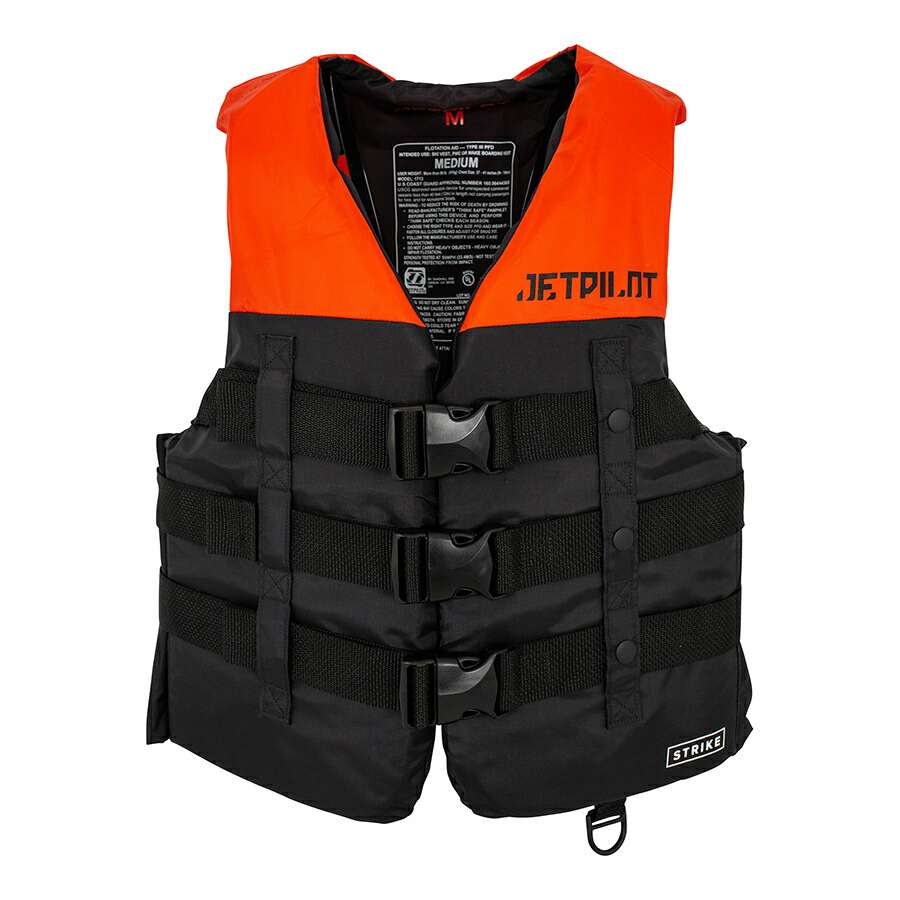 3バックル ライフジャケット Cgaナイロンベスト Orange Jacga マリンスポーツ Strike 3バックル ｄａｙｓ Jetpilot ジェットパイロット 21モデル ライフジャケット Jci予備検査承認 ｍａｒｉｎｅ 人気アイテム爆買い