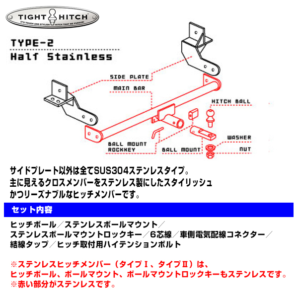 タイトヒッチ (タイトジャパンヒッチメンバー) デリカＤ５ アーバン