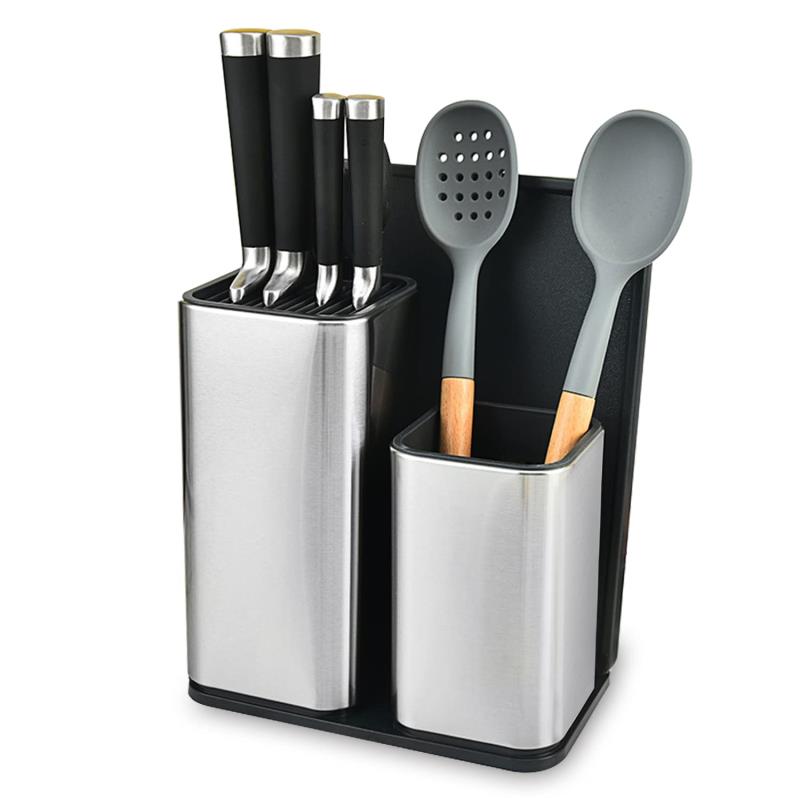 【楽天市場】包丁スタンド まな板スタンド キッチンツールスタンド ステンレス製 ツール立て カトラリー立て 置き型 多機能型 キッチン道具