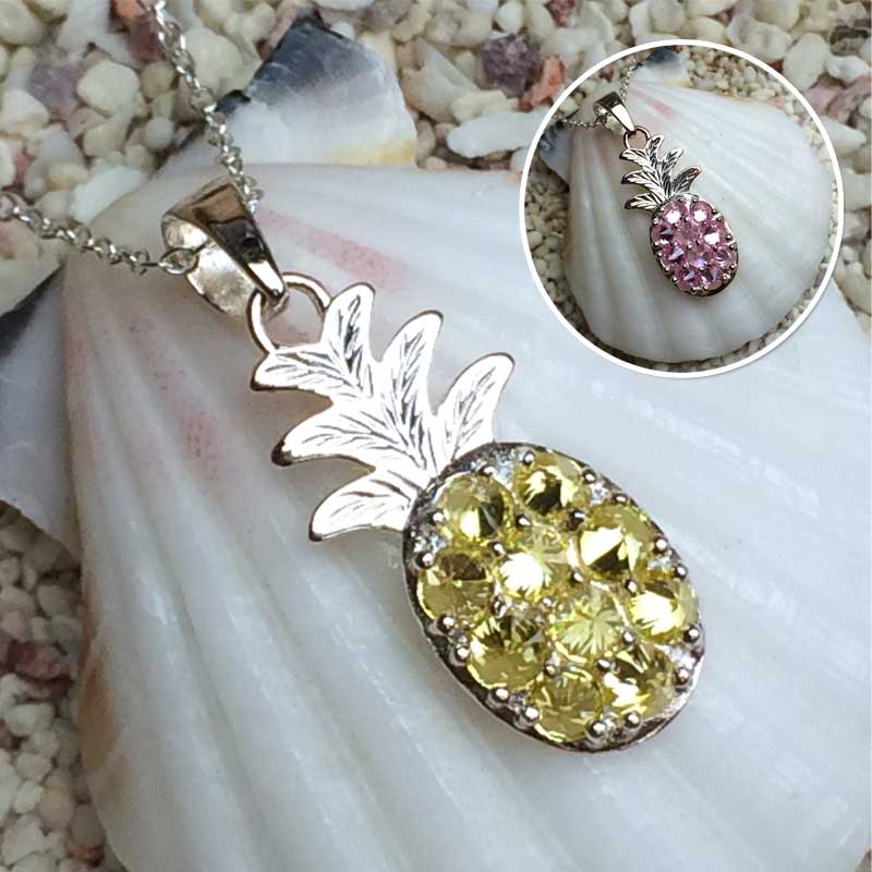 Shirahama Mariner Rakuten Global Market Hawaiian Jewelry Chain Shirahama Mariner Rakuten Global Market Hawaiian Jewelry Chain With Silver Pendant Pineapple Cutting Design Two Color Accessories