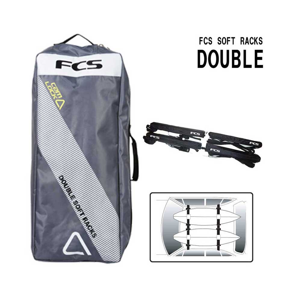 fcs premium double soft surfboard car racks