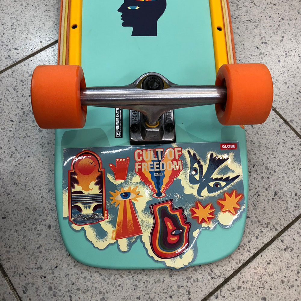 平日13時までのご注文は当日発送 スケートボード コンプリート 31インチ デッドクックス グローブ バーナー カルトオブフリーダム 6 5インチ Globe Dead Kooks Skateboard Burner Cult Of Freedom Explode クルーザー スケート デッキ サーフィン グッズ Av Drop Com