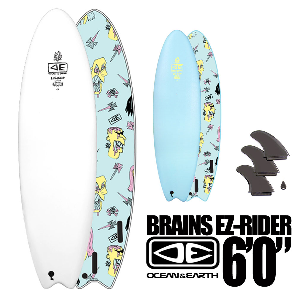 ソフトボード オーシャンアンドアースブライアンズイージーライダー 6'0 OCEANEARTH BRIANS EZI RIDER SOFT BOARD  JACK IRVINE SIRIES サーフボード 初心者用 大人子供 一流の品質