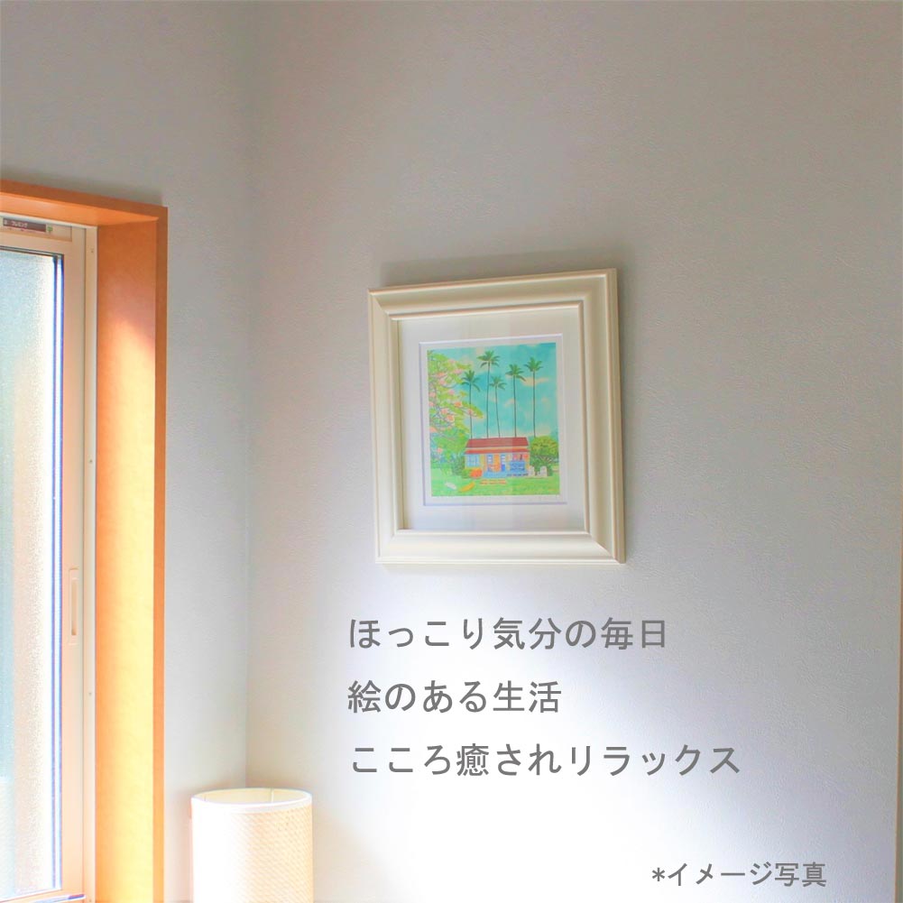 栗乃木ハルミ イラストフレームセット Honu3 額入り絵画 268×268mm B