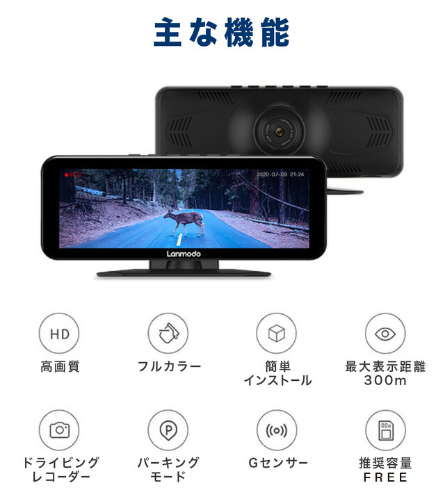 Lanmodo Vast Pro ドライブレコーダー 360 ドラレコ おすすめ Sony