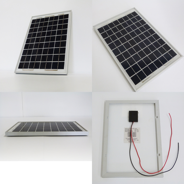 ソーラーパネル 10w 12v 小型 モバイルソーラーグッズ 太陽光蓄電 パネル 災害や野外など充電ができる 多結晶ソーラーパネル 即納