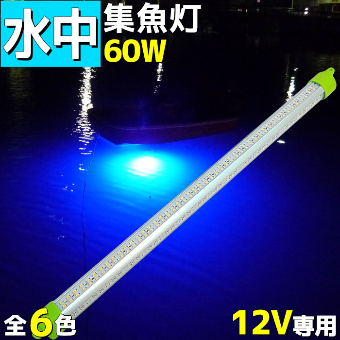 楽天市場 Led 水中ライト 水中集魚灯 Led水中集魚ライト 12v用 60w ホワイト イカ アジ タチウオ イワシ 仕掛け 夜焚き 9600lm 白 ホワイト 船舶ライト 夜釣り 釣果 シラスウナギ シラウオ 釣れる 集魚灯 マリン商店