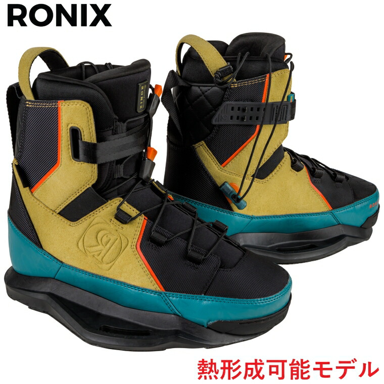 ロニックス アトモス EXP ウェイクボード ビンディング 2025年真似形 RONIX Atmos EXP 最新 ブーツ バインディング クローズトゥ 引き請ける 定まり品 貨物輸送無料