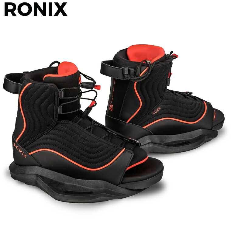 ロニックス ラクシュ ウェイクボード ビンディング 2025年真似形 RONIX LUXE 最新 ブーツ バインディング オープントゥ 引き請ける 定まり品 貨物輸送無料