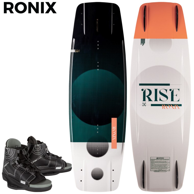 ロニックス ライズ ウェイクボード 2023年青写真 RONIX RISE ウェイク ゲーム盤 ブーツ ビンディング 置き目品 貨物輸送無料
