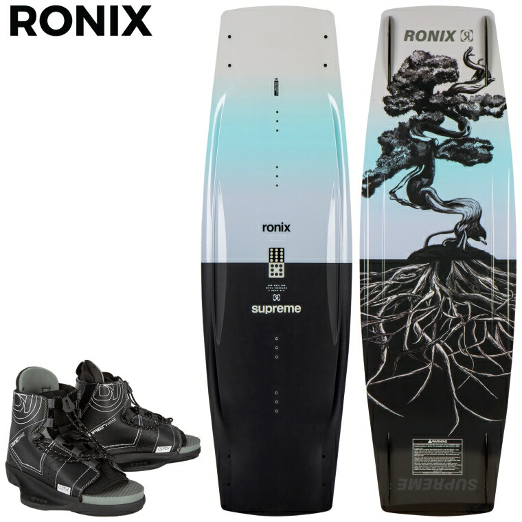 ロニックス シュプリーム ウェイクボード 2024年青写真 RONIX SUPREME ウェイク ゲーム盤 ブーツ ビンディング 置き目品 貨物輸送無料