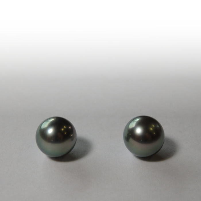 楽天市場 スタンダード ブラックパールピアス 9ｍｍ 黒蝶真珠ピアス ｍａｒｉｏｎ ｊｅｗｅｌ