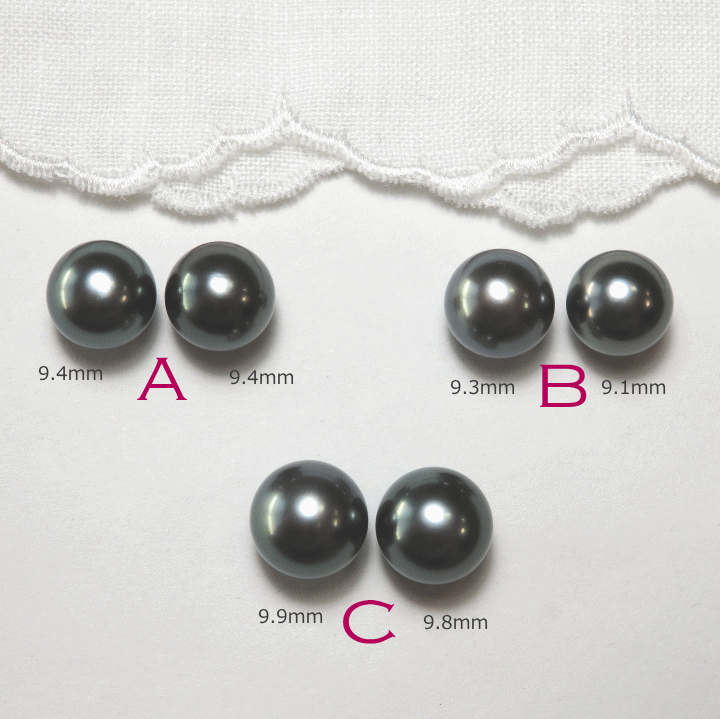 楽天市場 デイリー ブラックパールピアス９mm 黒蝶真珠ピアス 黒真珠 ｍａｒｉｏｎ ｊｅｗｅｌ