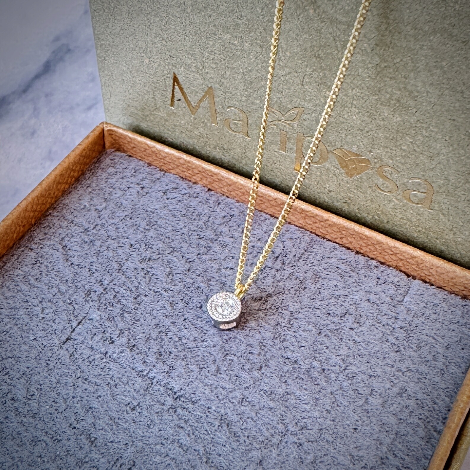 【中古】hum ハム K18 ダイヤ 0.02ct ネックレス｜Mariposa神楽坂店 52,800円