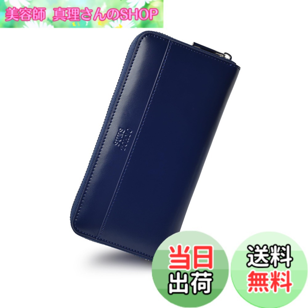 【貨物輸送無料】[SUNS TOKYO]本革メンズ長金入れ 大静電容量 歌留多13枚 金入れ 釣り銭入れ 牛皮 コインケース YKKチャック 男女兼用 ラウンド金入れ米国海軍