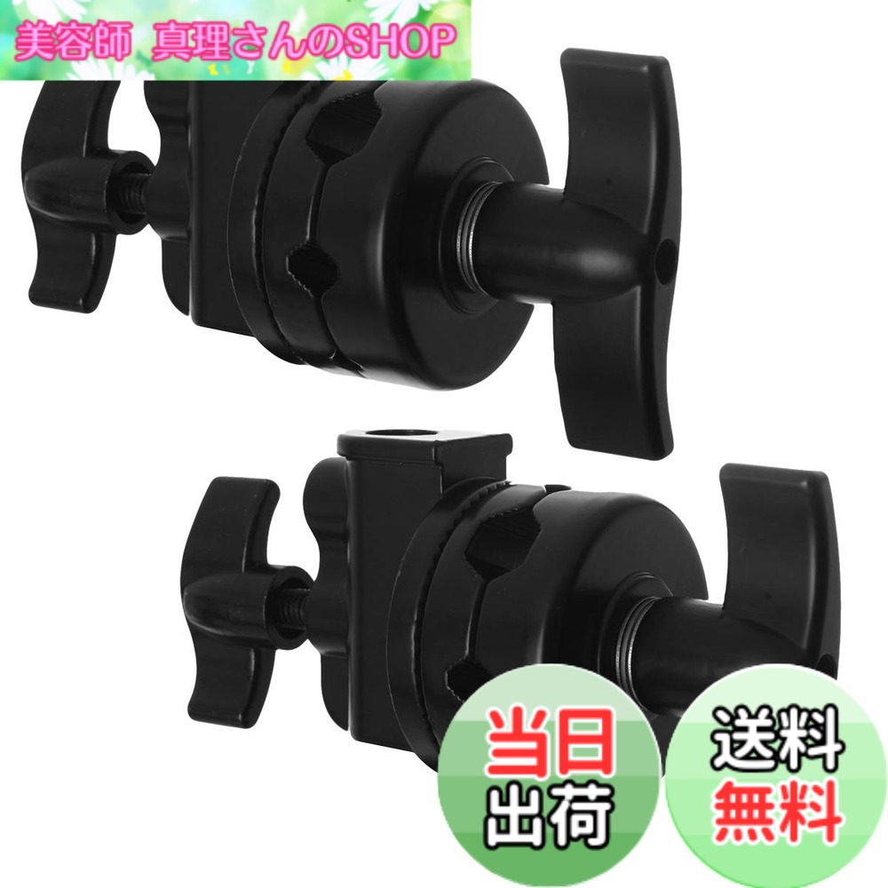 【貨物輸送無料】Selens グリップヘッド スイベルヘッド 多役立つことヘビーデューティー 2.5インチ アダプタ C照明ランプ 点火装置照明ランプ もっけの幸い手 他の映画化計器相応う 1/2 1/4 3/8 5/8in相応う 2点仕掛ける 黒いこと