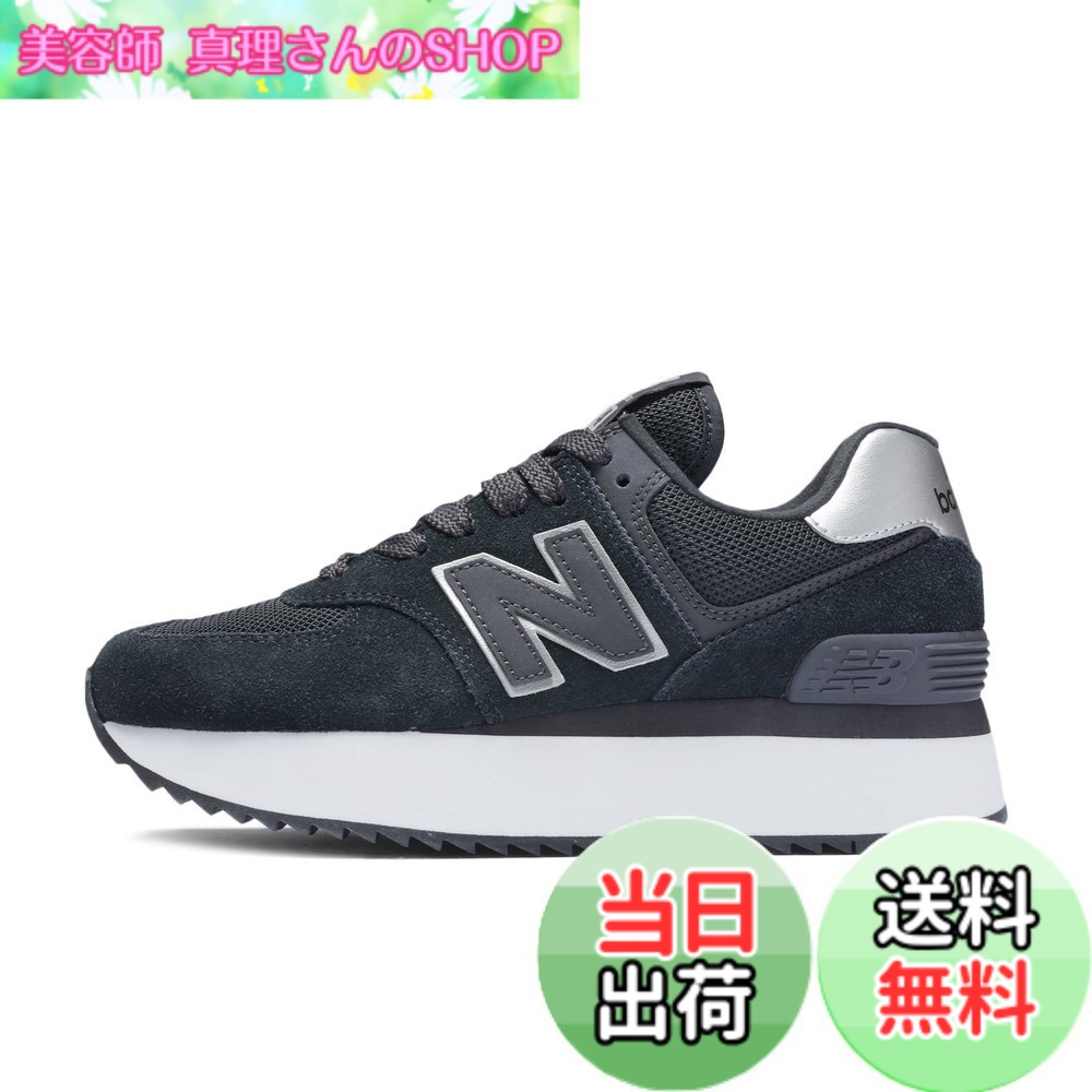 【送料無料】[ニューバランス] レディース 574 旧モデル 厚底スニーカー WL574Z 色：NJ(BLACK)、サイズ：22.5 cm B｜美容師真理さんのSHOP